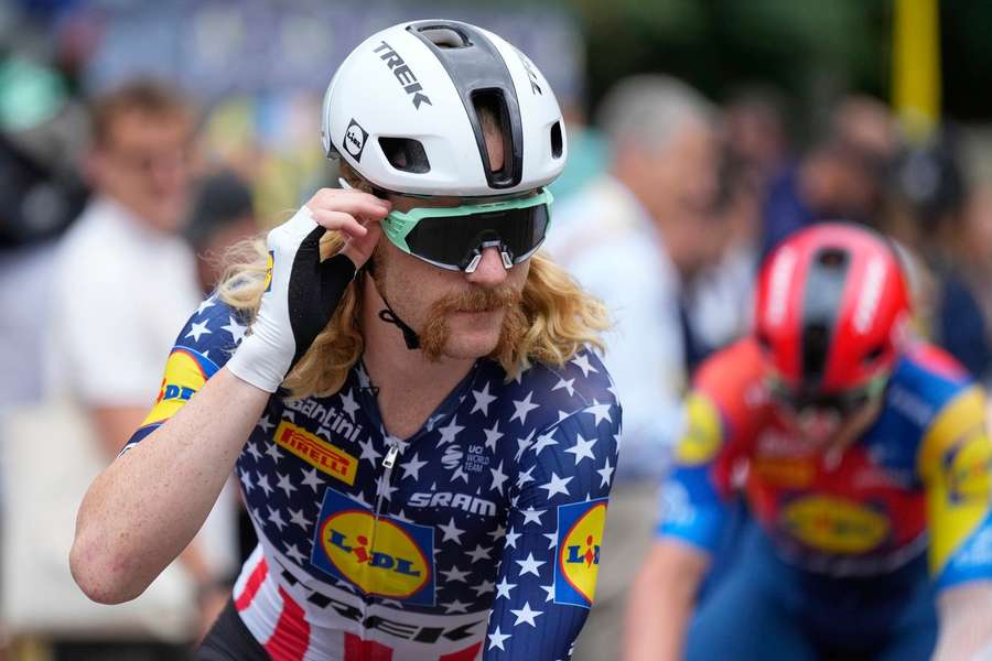 Quinn Simmons während der 21. Etappe der Tour de France 2025