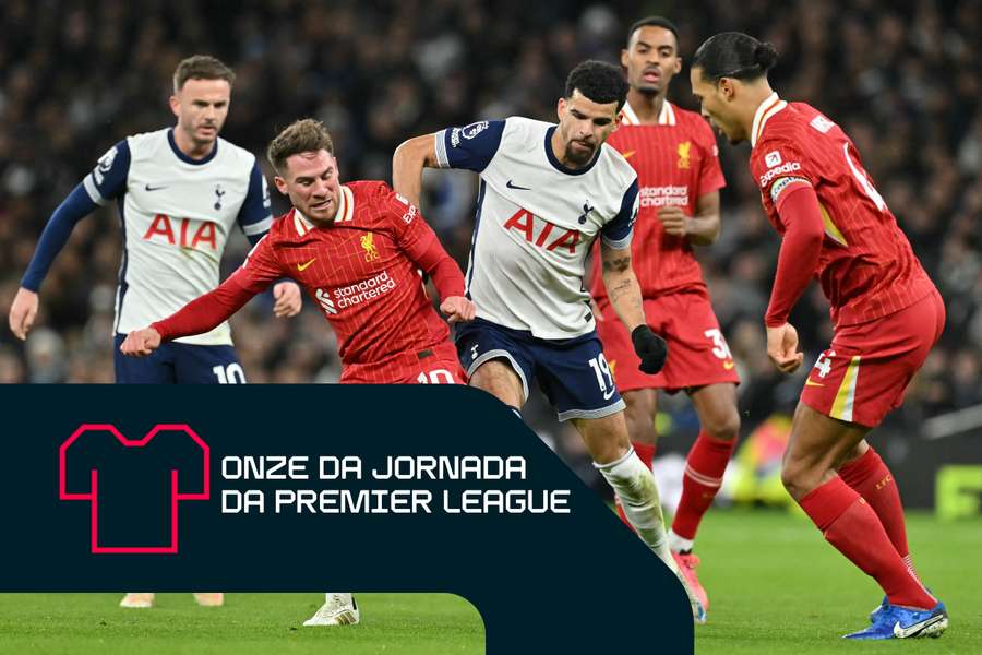 Jogadores do Liverpool dominam a Equipa da Semana
