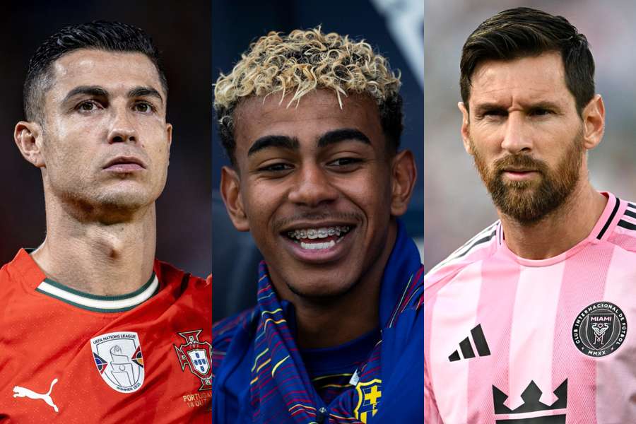 Cristiano Ronaldo (Al Nassr), Lamine Yamal (Barcelona) și Lionel Messi (Inter Miami), în topul celor mai bine plătiți fotbaliști în 2025