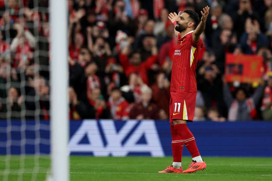 Salah voltou a brilhar em Anfield