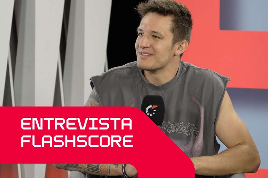Vit Krejci durante uma visita à sede do Flashscore