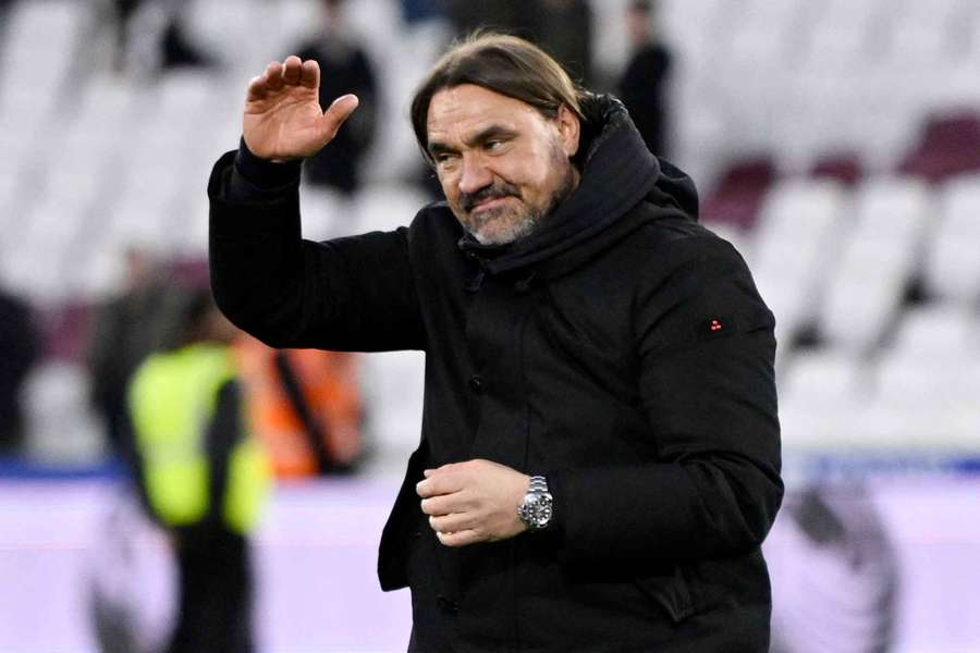 Daniel Farke feiert den Halbfinaleinzug im FA Cup für Leeds United.