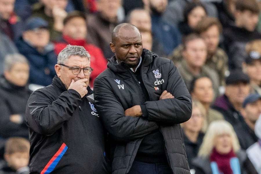 Osian Roberts avec Patrick Vieira à Crystal Palace.