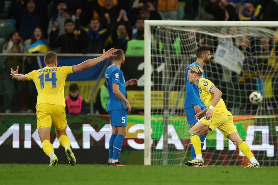 Mudryk scored Ukraine's winner