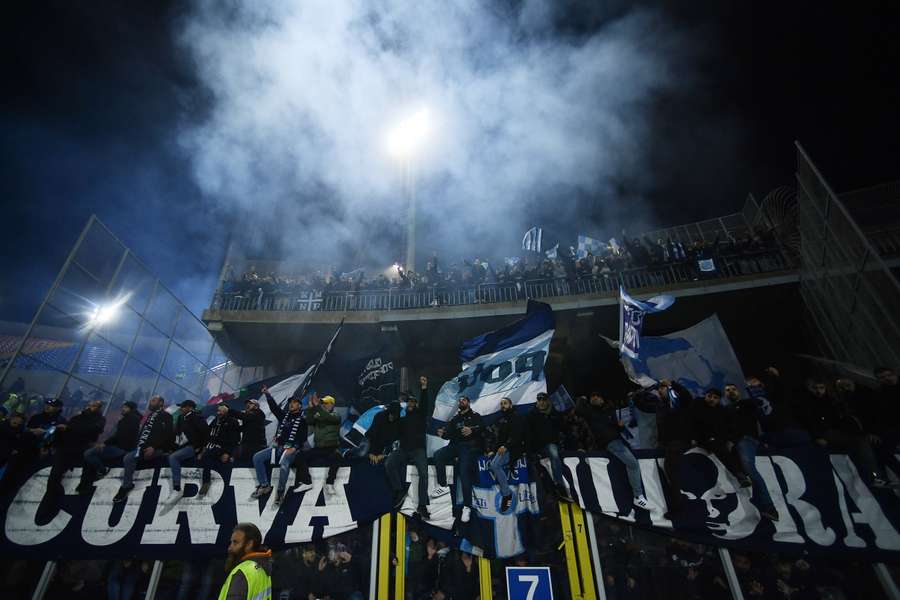 Gli ultras del Napoli in trasferta