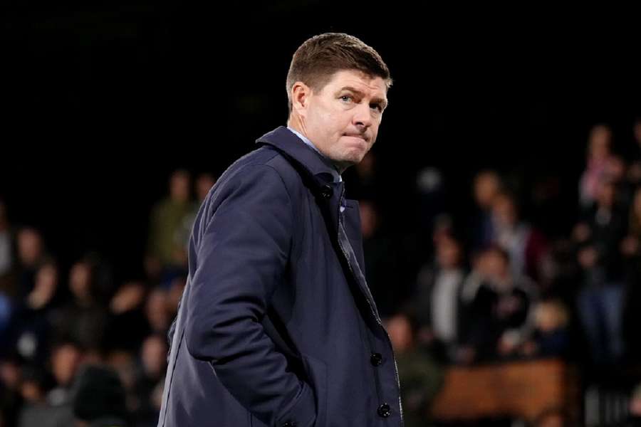 Steven Gerrard als coach van Aston Villa