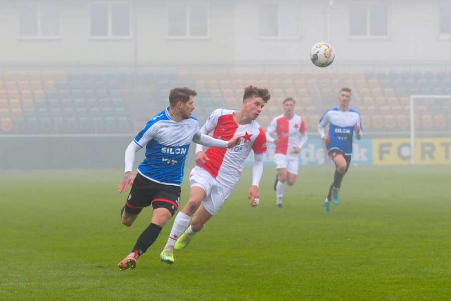 Druhá liga: Slávistické béčko remizovalo s Táborskem 2:2, dvakrát se trefil Babacar