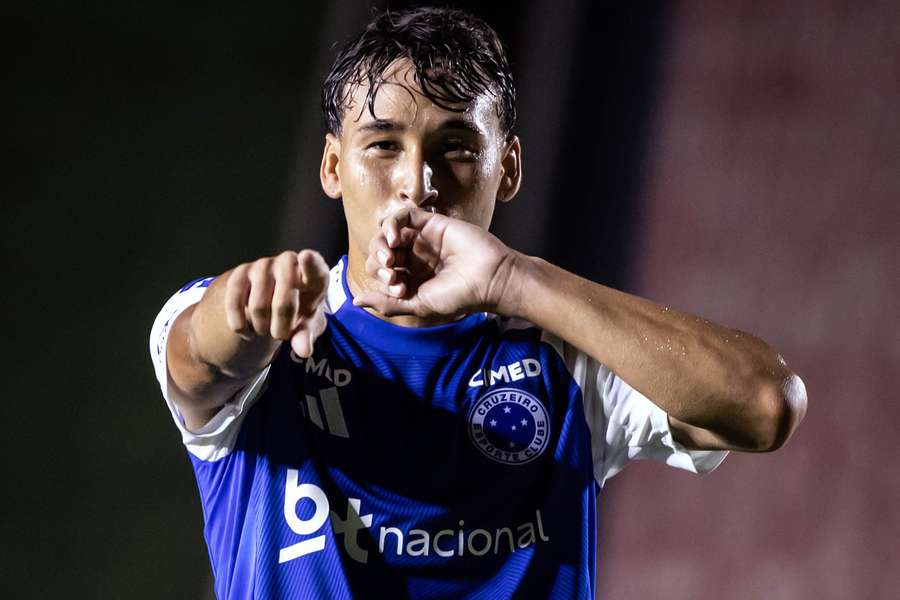 Japa marcou pela primeira vez como jogador profissional do Cruzeiro