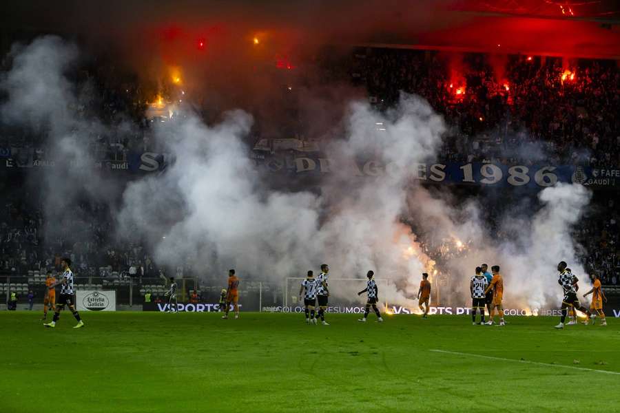 Archívna fotografia z duelu medzi Boavistou a FC Porto. Archívna fotografia z duelu medzi Boavistou a FC Porto.