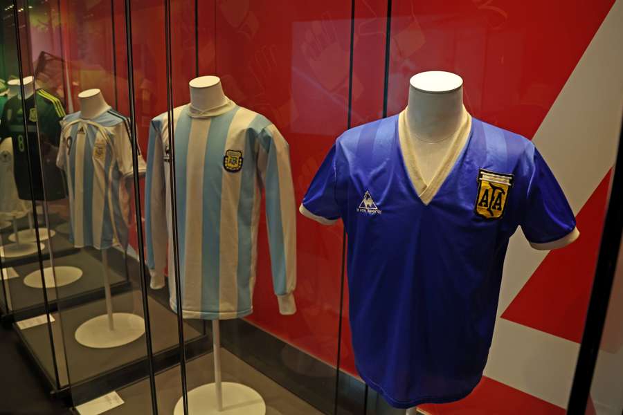 La camiseta del triunfo de Argentina contra Inglaterra en México (1986)