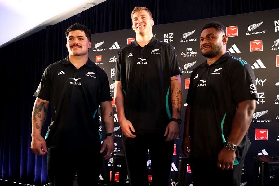 Les nouveaux All Blacks ce lundi.