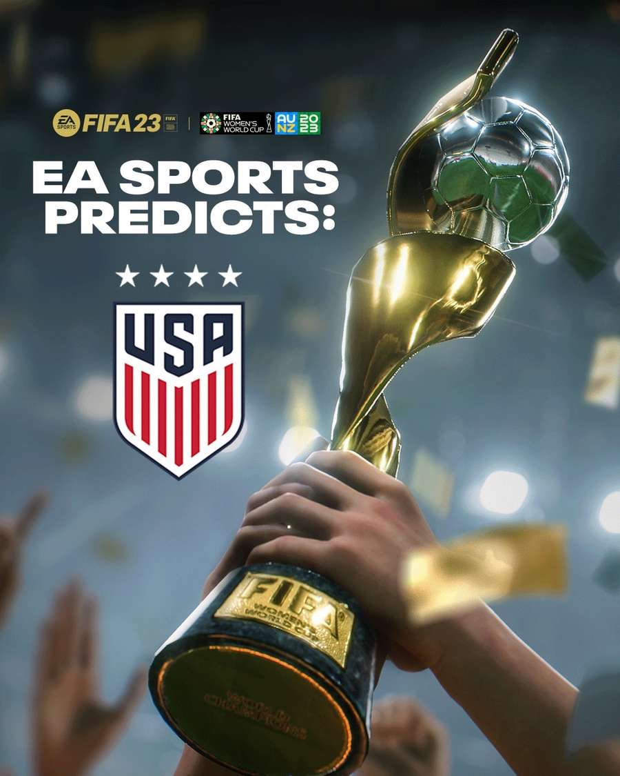 Segundo FIFA 23, os EUA ficarão com a taça novamente