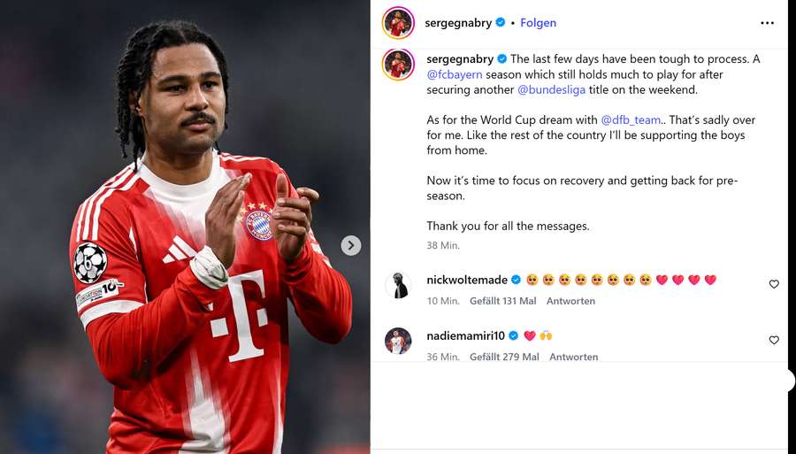 Gnabrys Originalpost auf Instagram