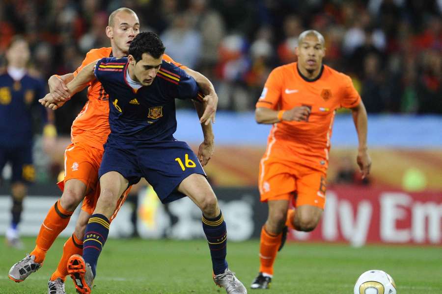 Sergio Busquets ao serviço de Espanha