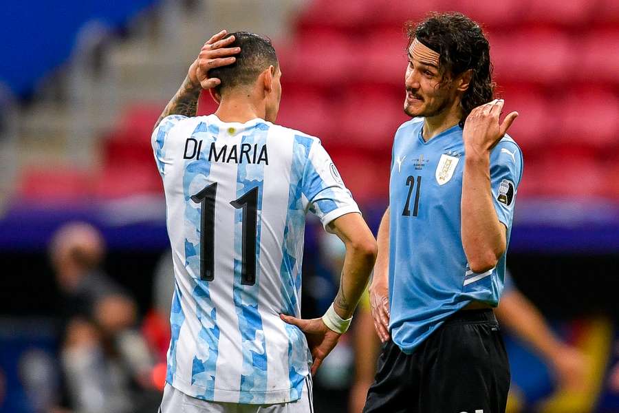 Di María se reencuentra con Boca y con Cavani