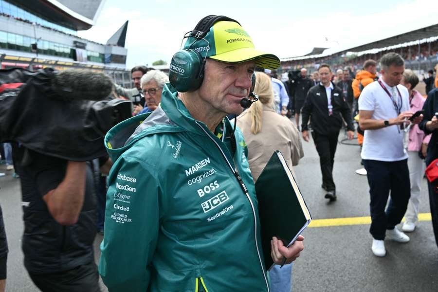 Adrian Newey à Silverstone.