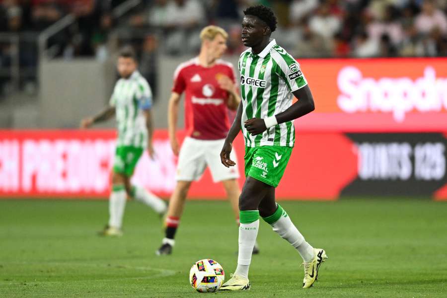 Mendy, durante un partido con el Betis