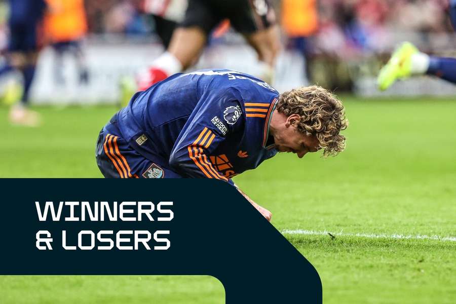 Nick Woltemade reacts to his own goal Nick Woltemade reacts to his own goal