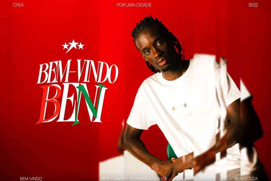 Beni Souza assinou com o Estrela da Amadora até 2029