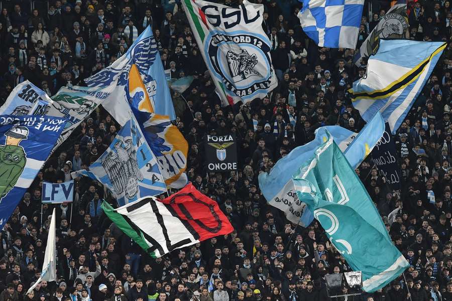 Fans von Lazio Rom.