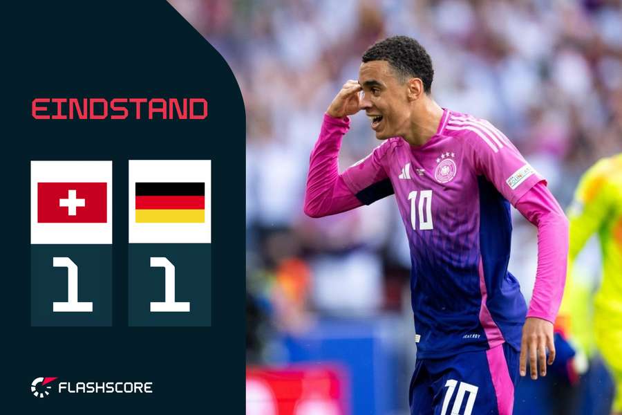 Duitsland eindigde als eerste, Zwitserland als tweede in de poule