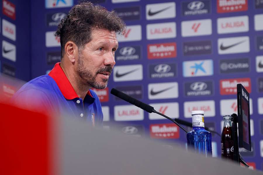 Simeone, en la rueda de prensa previa al duelo ante el Girona