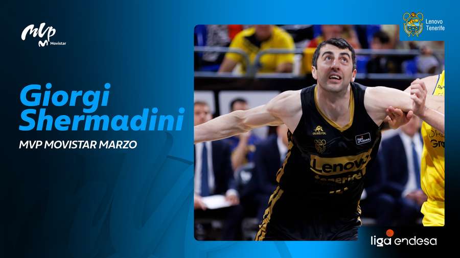 Shermadini, MVP de marzo en la ACB