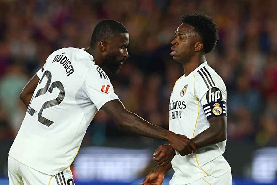 Zleva Antonio Rüdiger a Vinícius Júnior Zleva Antonio Rüdiger a Vinícius Júnior