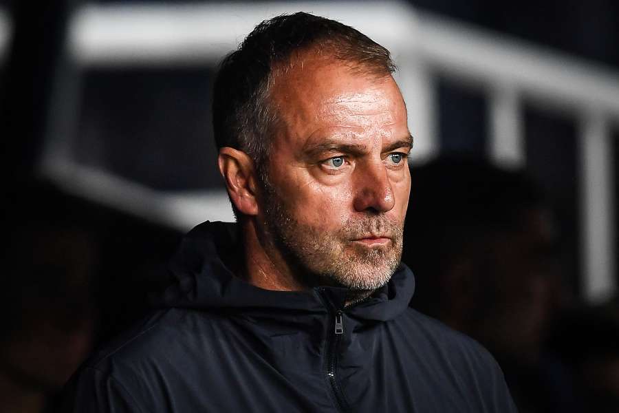 Hansi Flick lors du match aller.