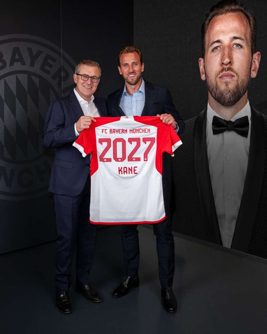 Harry Kane has signed a four year deal with Bayern