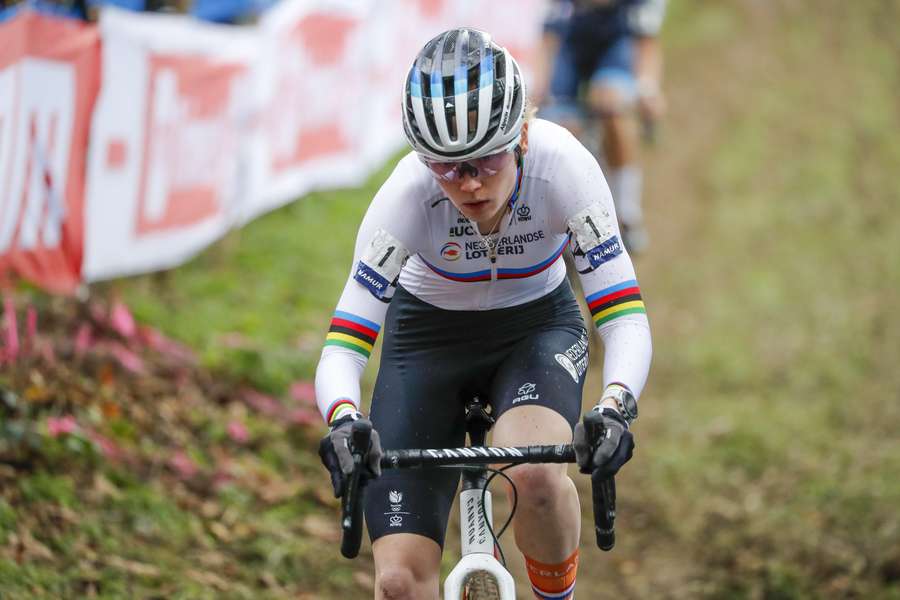 Pieterse tijdens het EK veldrijden Namur 2022