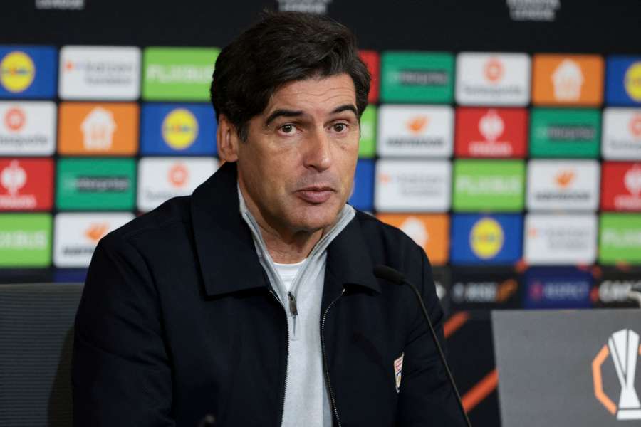 Paulo Fonseca face à la presse.