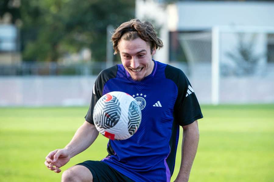 Reitz im Training mit der DFB-U21.