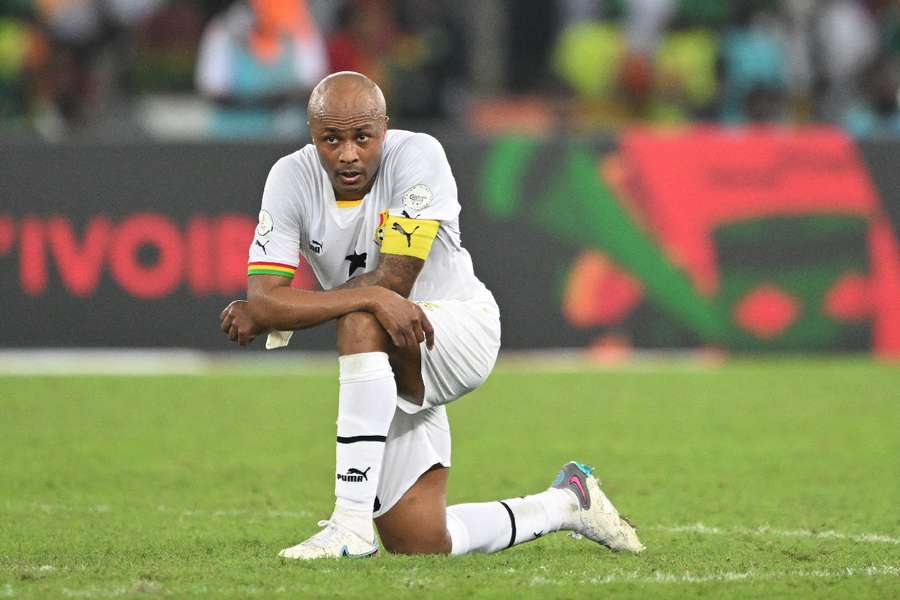 Ayew played for Ghana at the Africa Cup of Nations