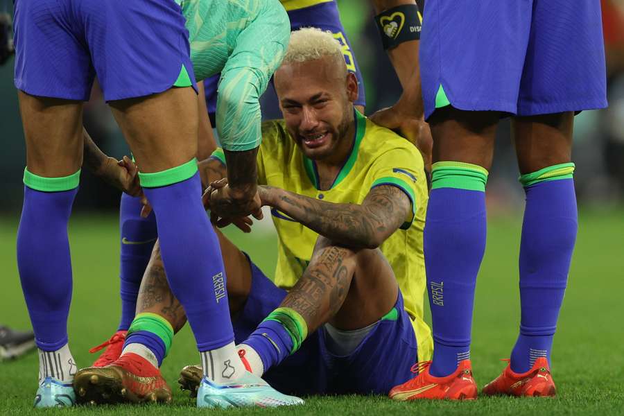 Neymar was in tears after Brazil crashed out of the World Cup on penalties to Croatia.