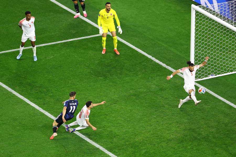 World Cup match between Argentina and Jordan.
