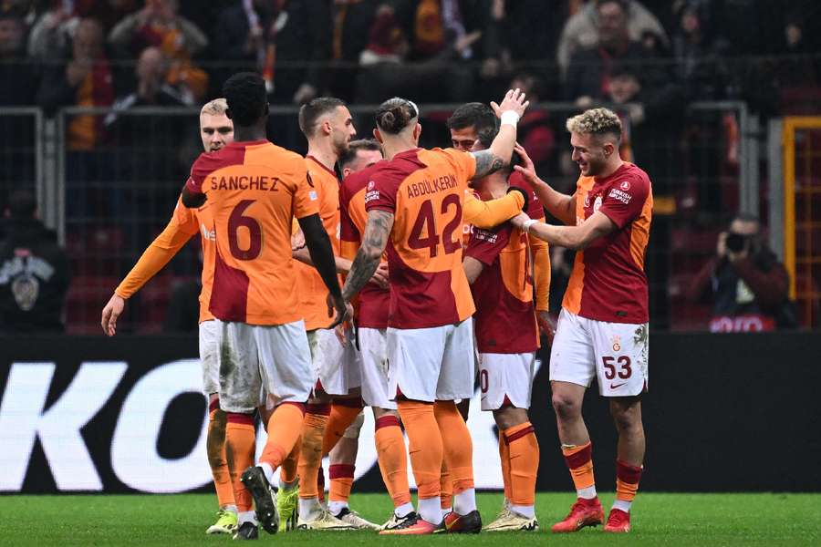 Galatasaray celebrate