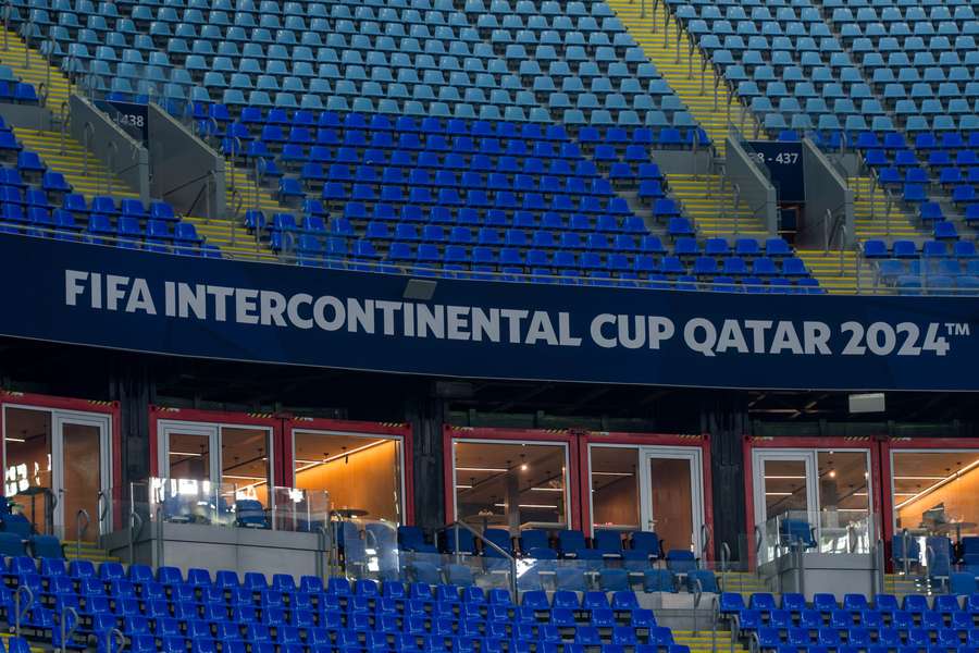 Estádio 974 já está preparado para o confronto entre Botafogo e Pachuca, em Doha, no Catar