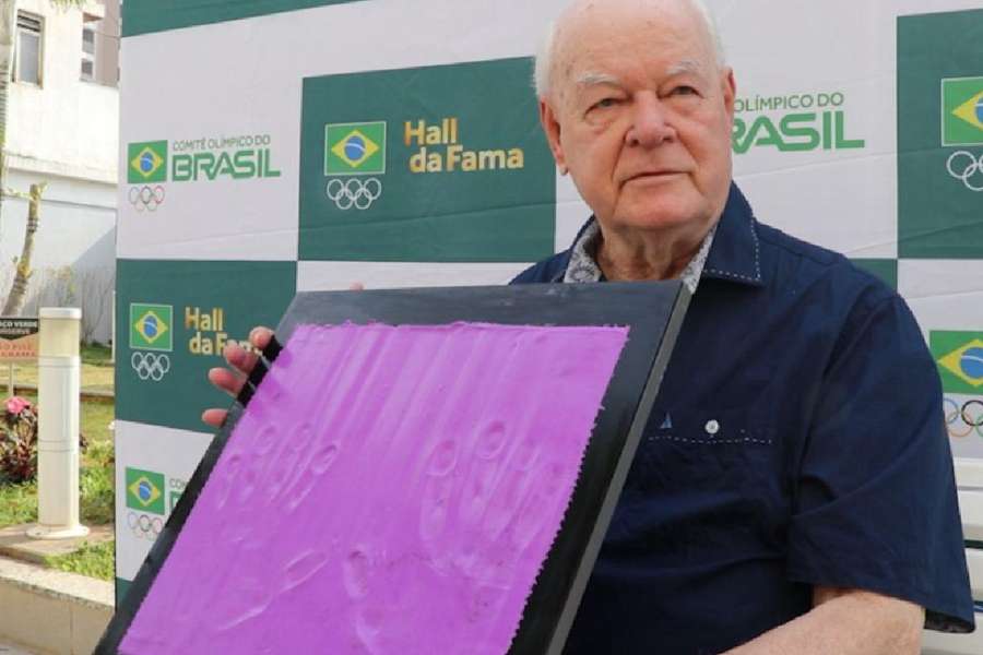 Wlamir Marques durante homenagem do Comitê Olímpico Brasileiro