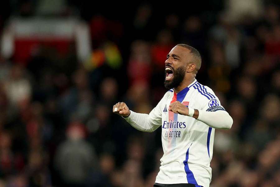 Alexandre Lacazette lors de son 1/4 de finale de Ligue Europa cette année.