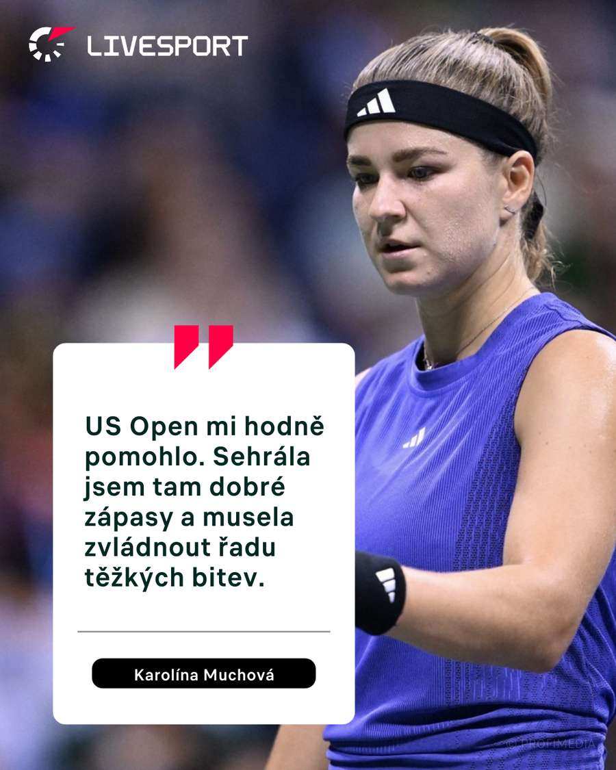 Na US Open nastal podle Muchové zlom.