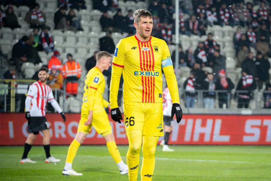Miłosz Trojak w meczu KS Cracovia – Korona Kielce w Krakowie