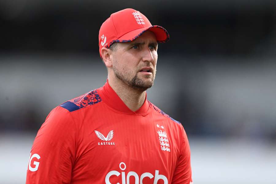 Liam Livingstone during the second T20 International between the West Indies and England in November