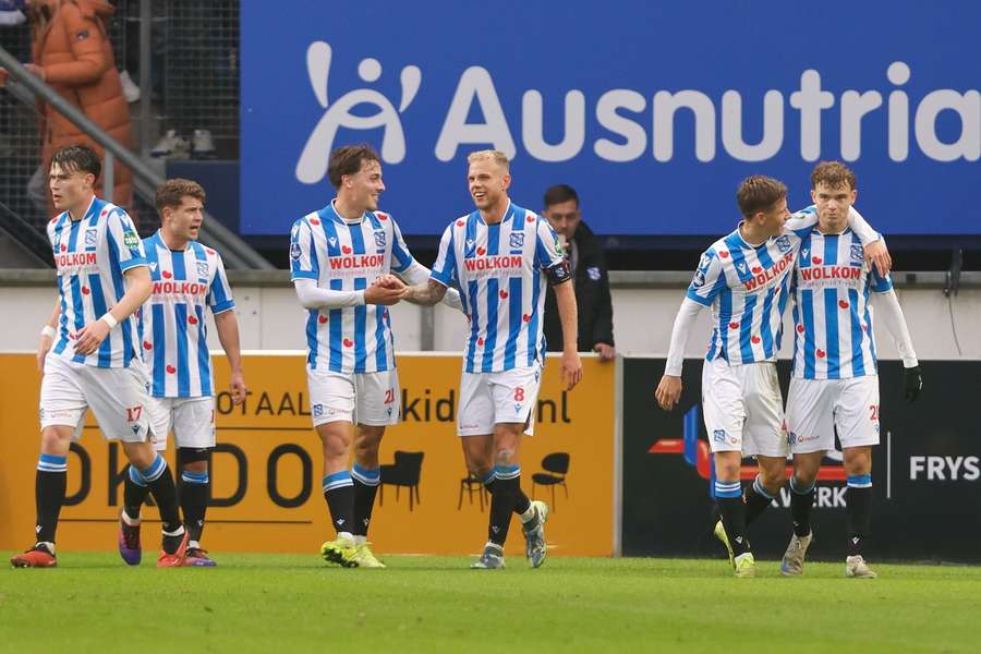 Het enige juichmoment leverde Heerenveen drie punten op in eigen huis