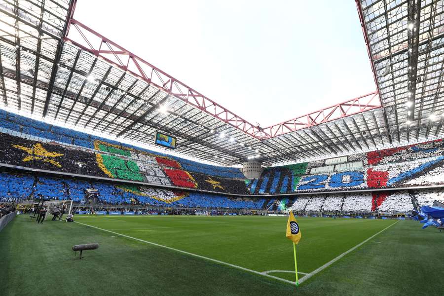 A general view of the San Siro ahead of an Inter Milan match