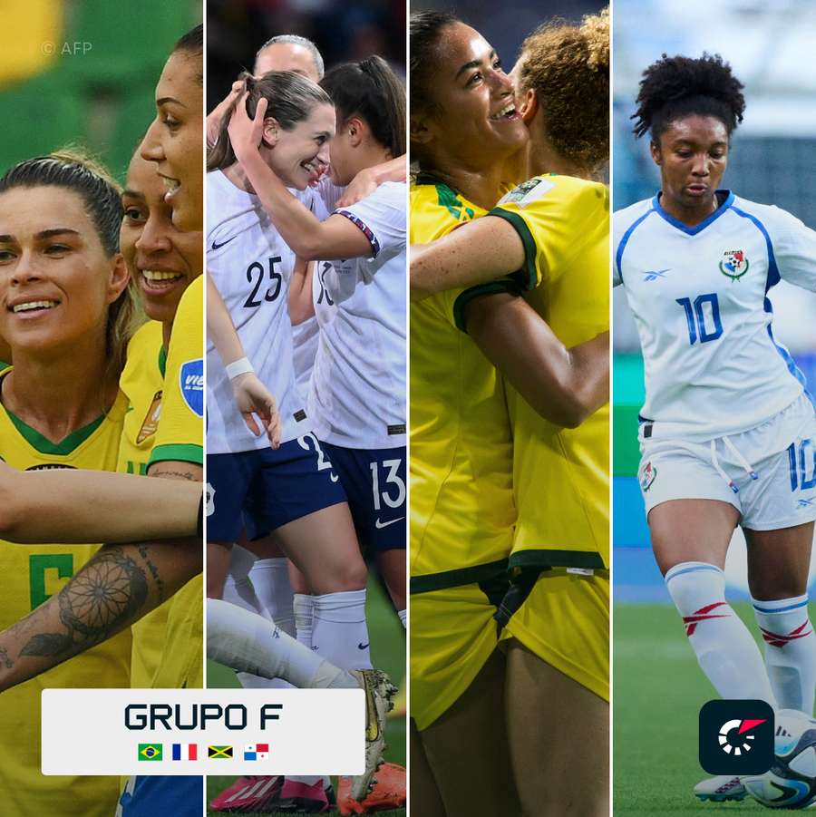 Brasil, França, Jamaica e Panamá formam o Grupo F do Mundial
