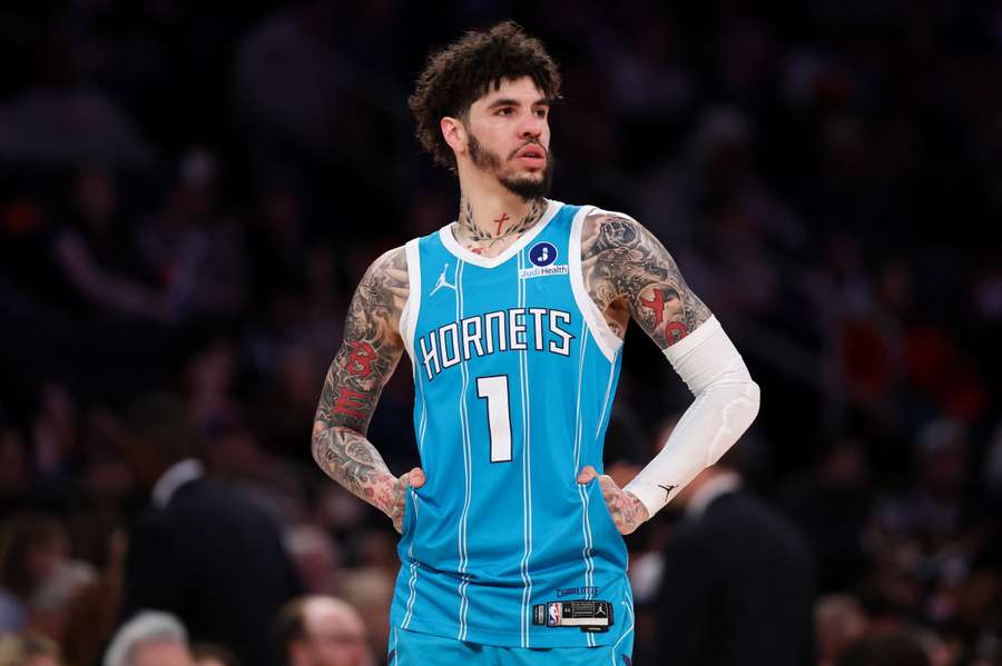 Lamelo Ball, en un partido de los Hornets