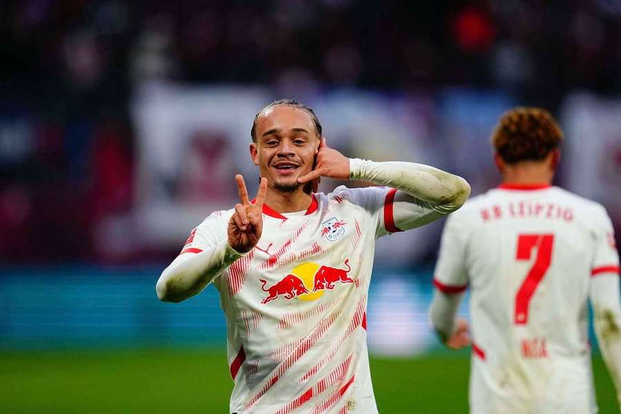 Xavi Simons, el mejor en el Leipzig-Werder Bremen.