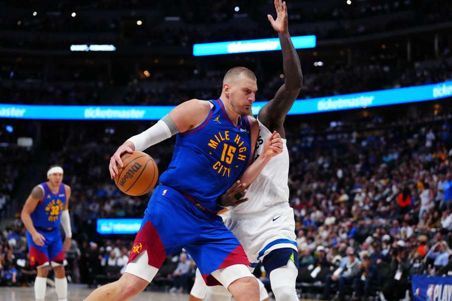 Nikola Jokic and Julius Randle had a heated confrontation in their NBA playoff game on Saturday.