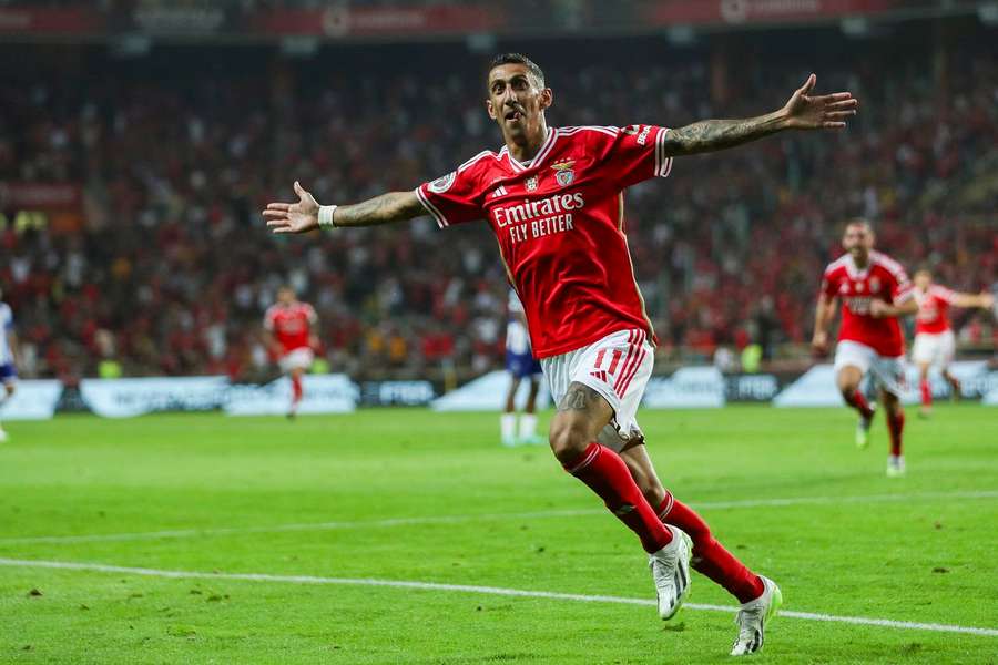 Di María regressou ao Benfica